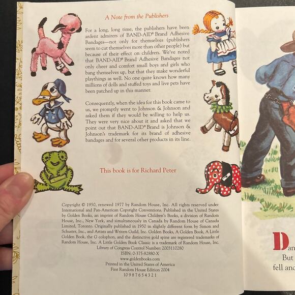 VTG '70-80's Lot of 4 Little Golden Books, Nancy, Dan, Daddy, Mother Goose - Picture 4 of 7